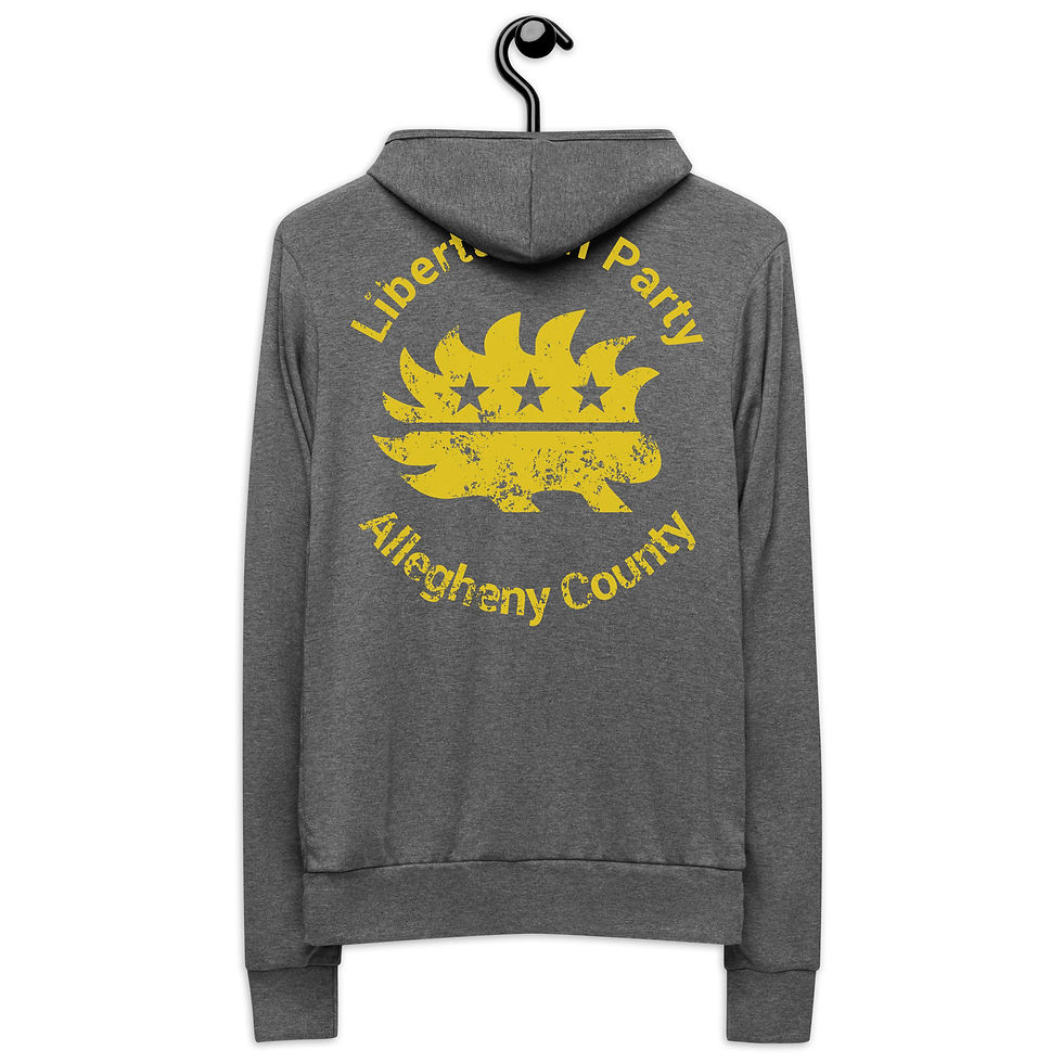 Thumbnail: Destressed Yellow Porcupine Unisex zip hoodie Bella + Canvas 3939