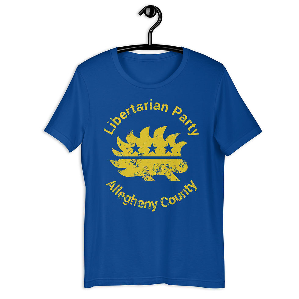 Thumbnail: Yellow Destressed Porcupine Unisex t-shirt Bella + Canvas 3001