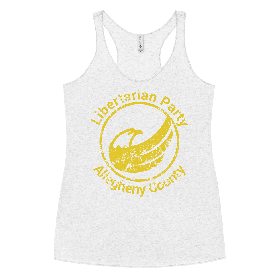 Thumbnail: Destressed Yellow Eagle Women's Racerback Tank Next Level 6733