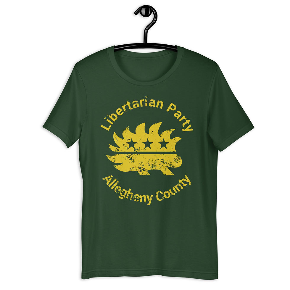 Thumbnail: Yellow Destressed Porcupine Unisex t-shirt Bella + Canvas 3001