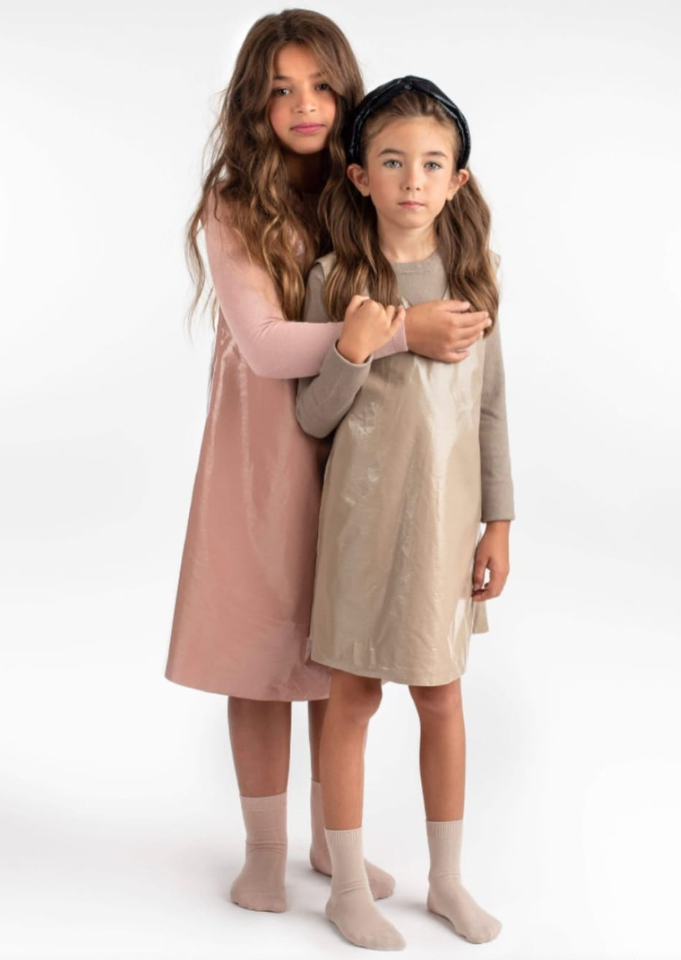 Zubii Dusty Pink Cotton Crew Socks — soft, breathable kids crew socks