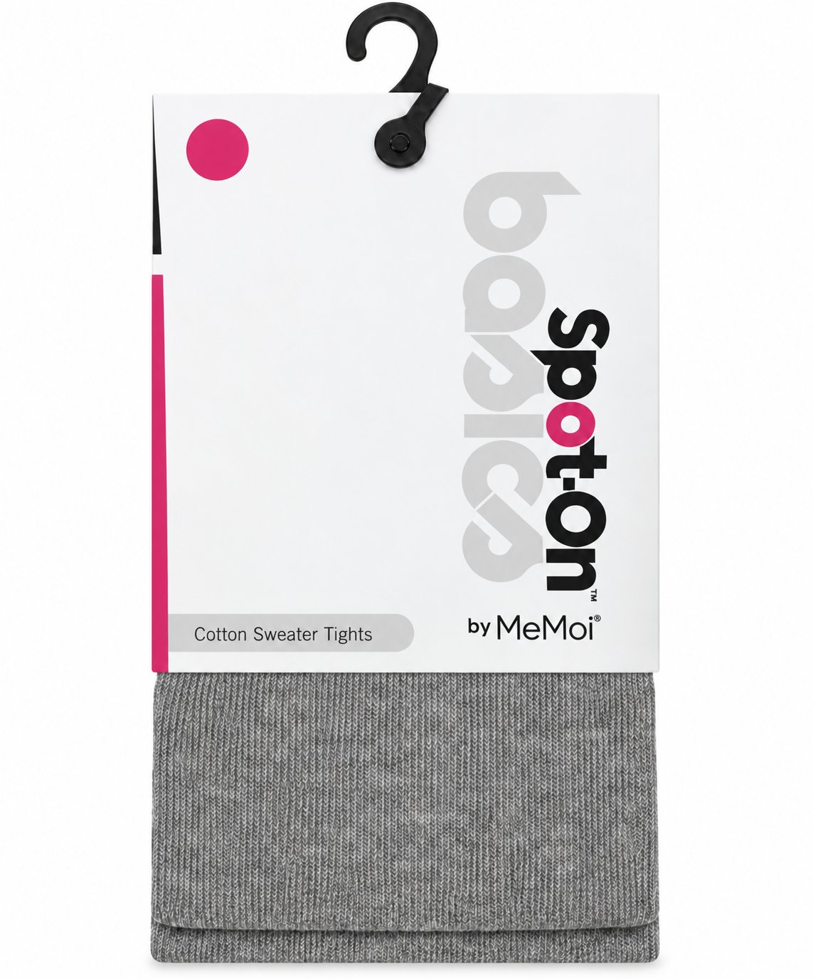 Spot On Girls Light Grey Flat Cotton Sweater Tights