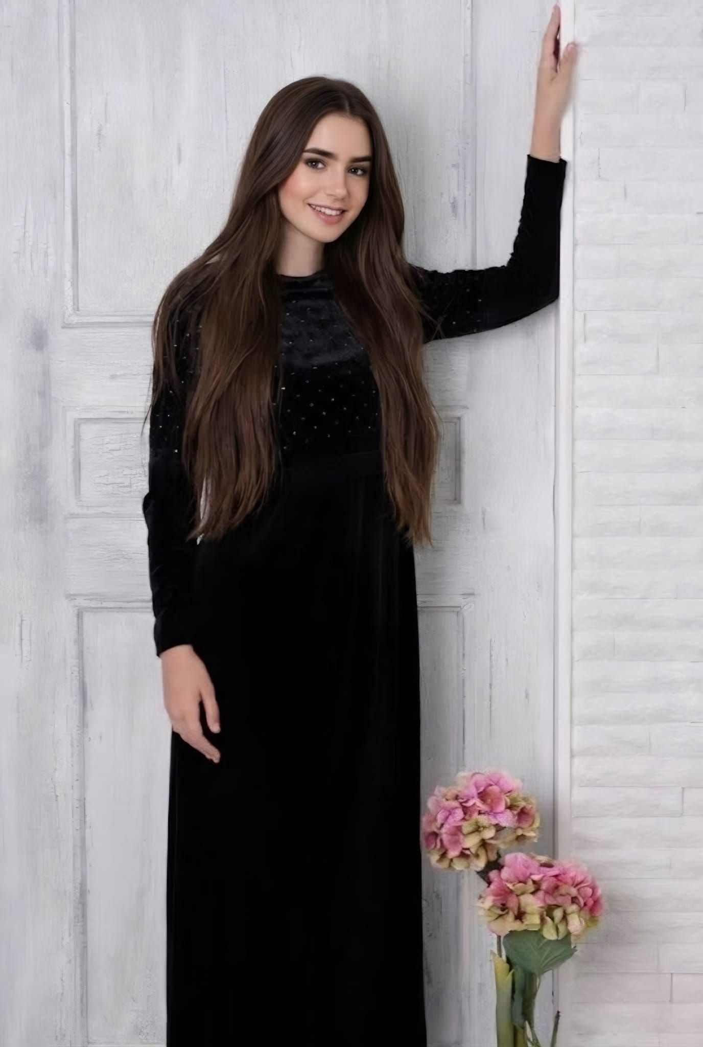 Colorful Rhinestone Studded Robe