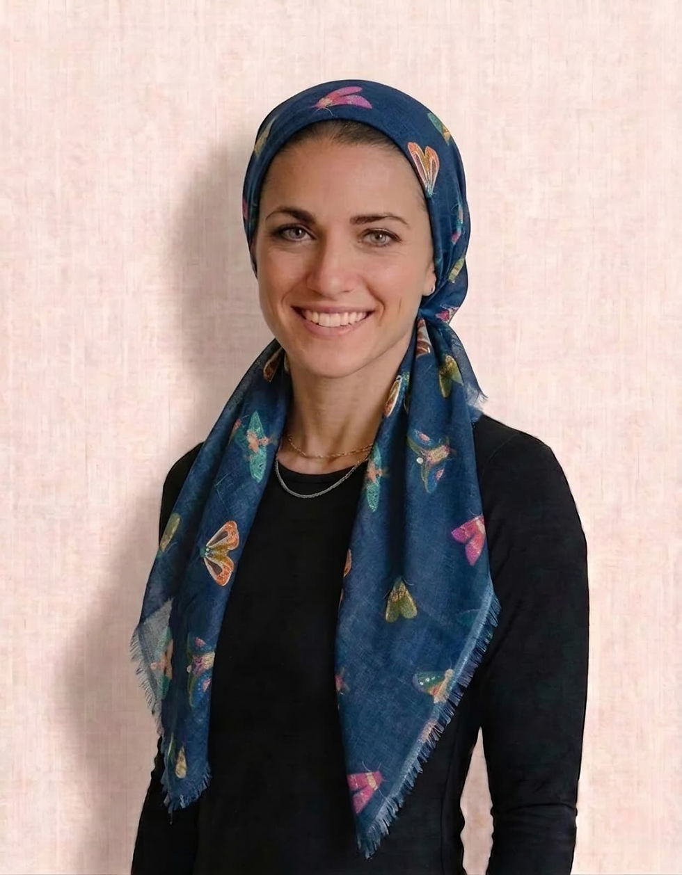 Summer Nights Pretied Tichel Headscarf with Velvet Non-Slip Grip Band