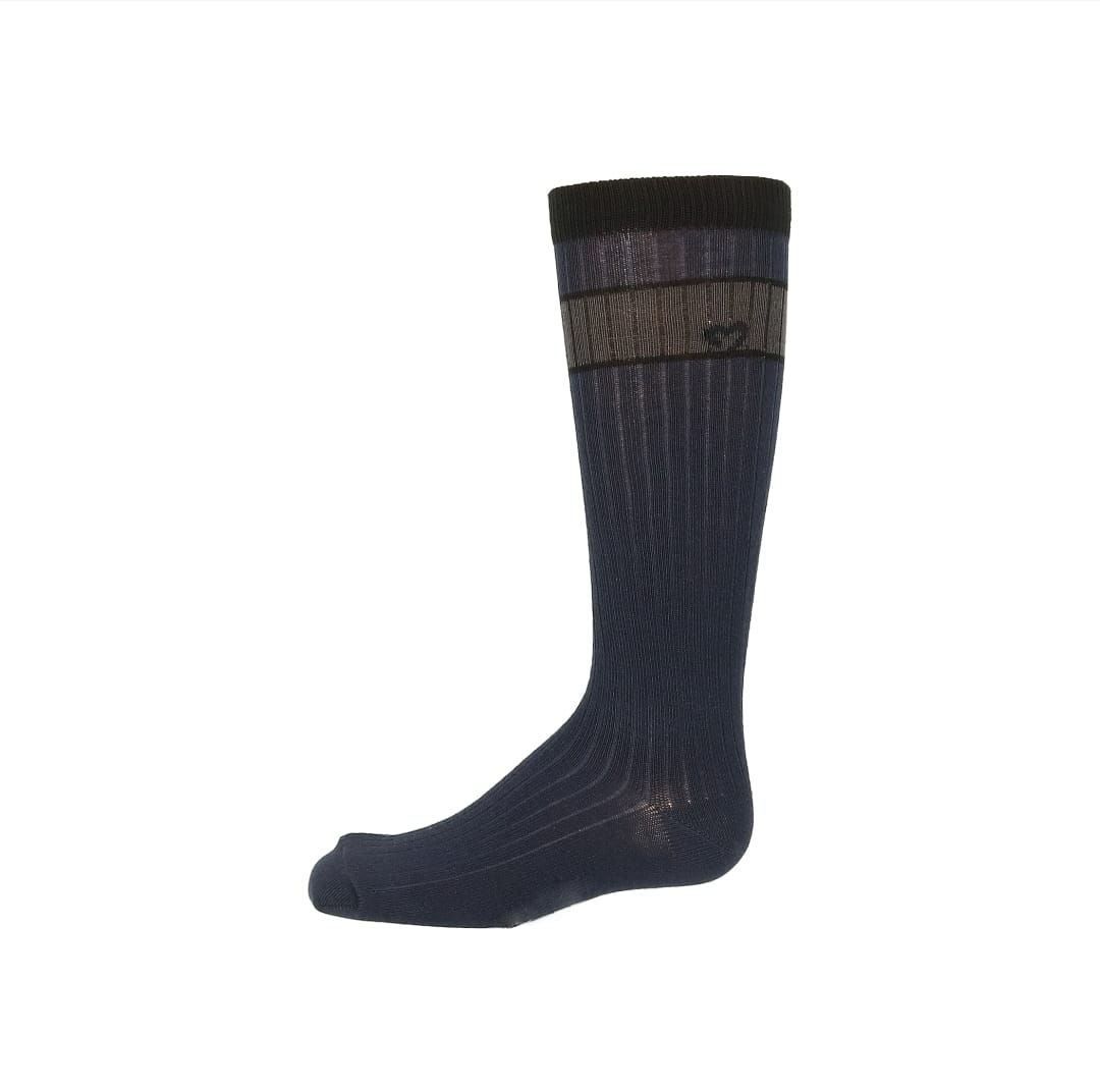 JRP Navy Heart Doodle Knee Sock