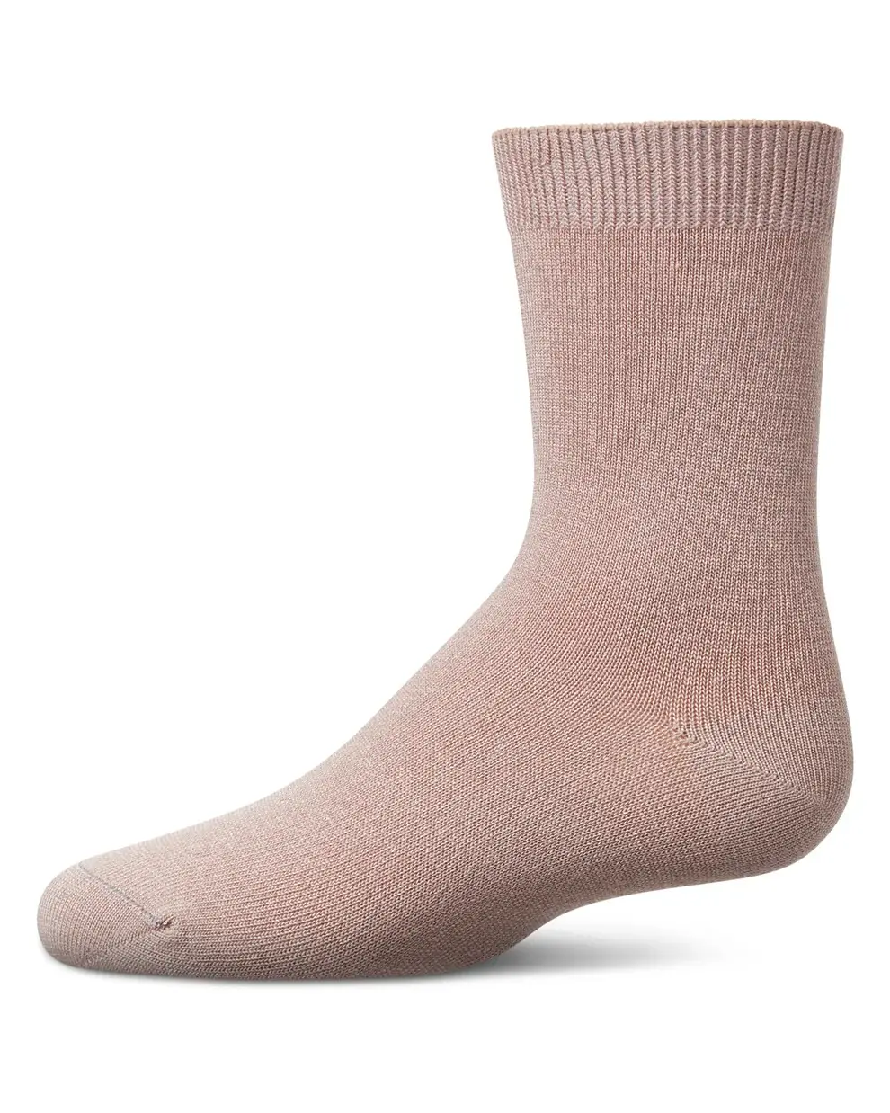Light Mauve Bamboo Crew Socks