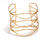 Thumbnail: Gold Hammered Swirl Bracelet
