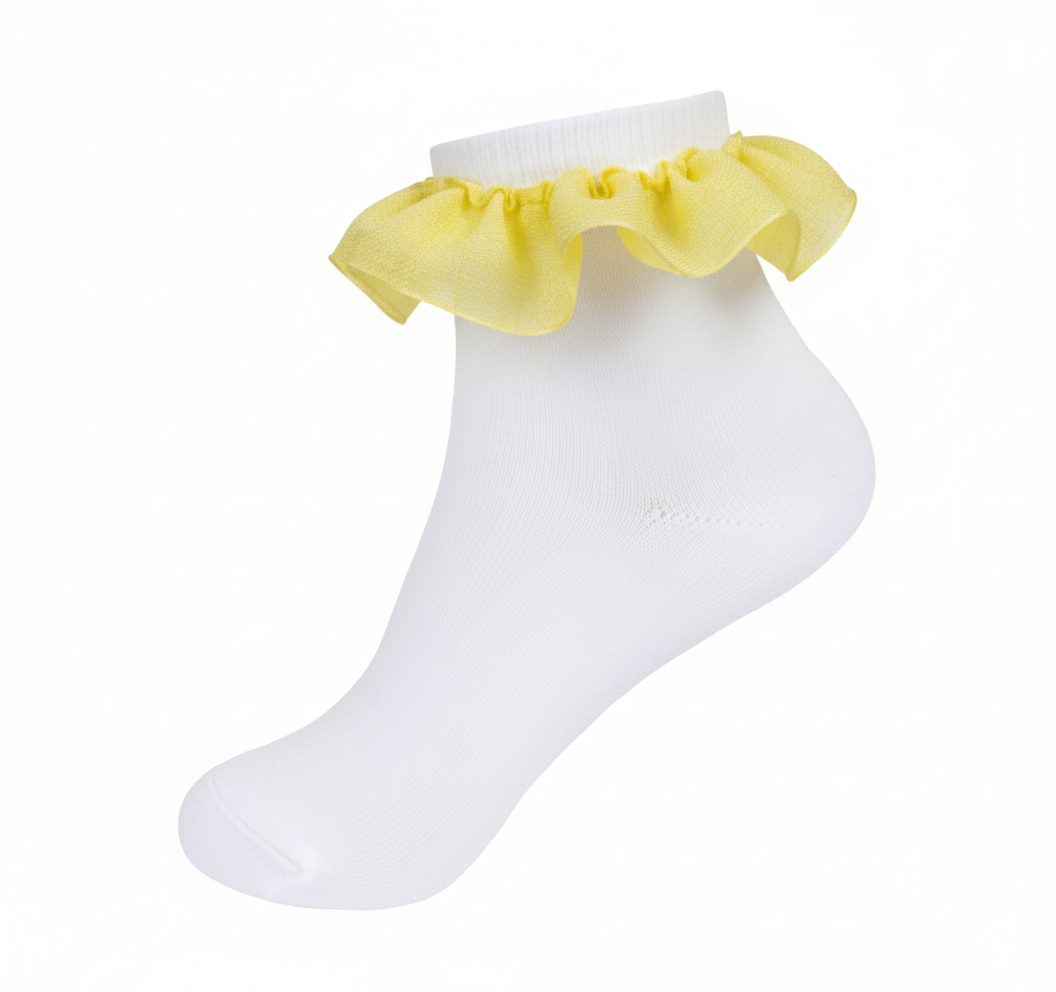 JRP Yellow Linen Ribbon Anklet