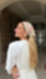Camellia Sky Floral Bandana Headscarf – Cotton Blend Hair Scarf for Women & Girls, Summer 2026 Trendy Head Covering Kerchief