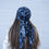 Thumbnail: Royal Blue Florals Pretied Headscarf with non-slip wig grip band