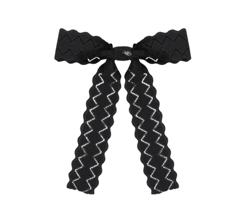 Ric Rac Knit Bow Large Clip | Top That