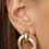Thumbnail: Gold Interlooped Earrings