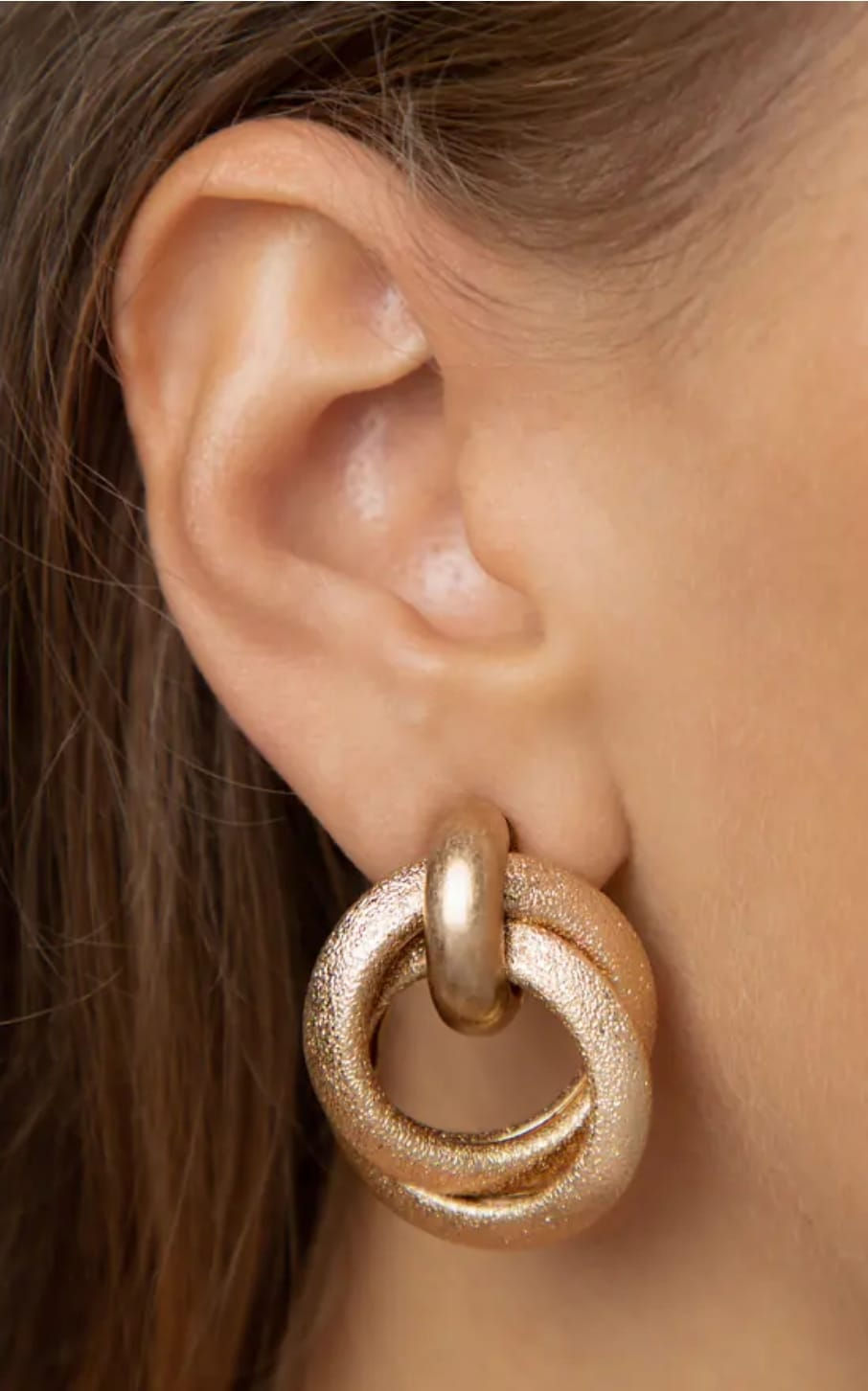 Gold Interlooped Earrings