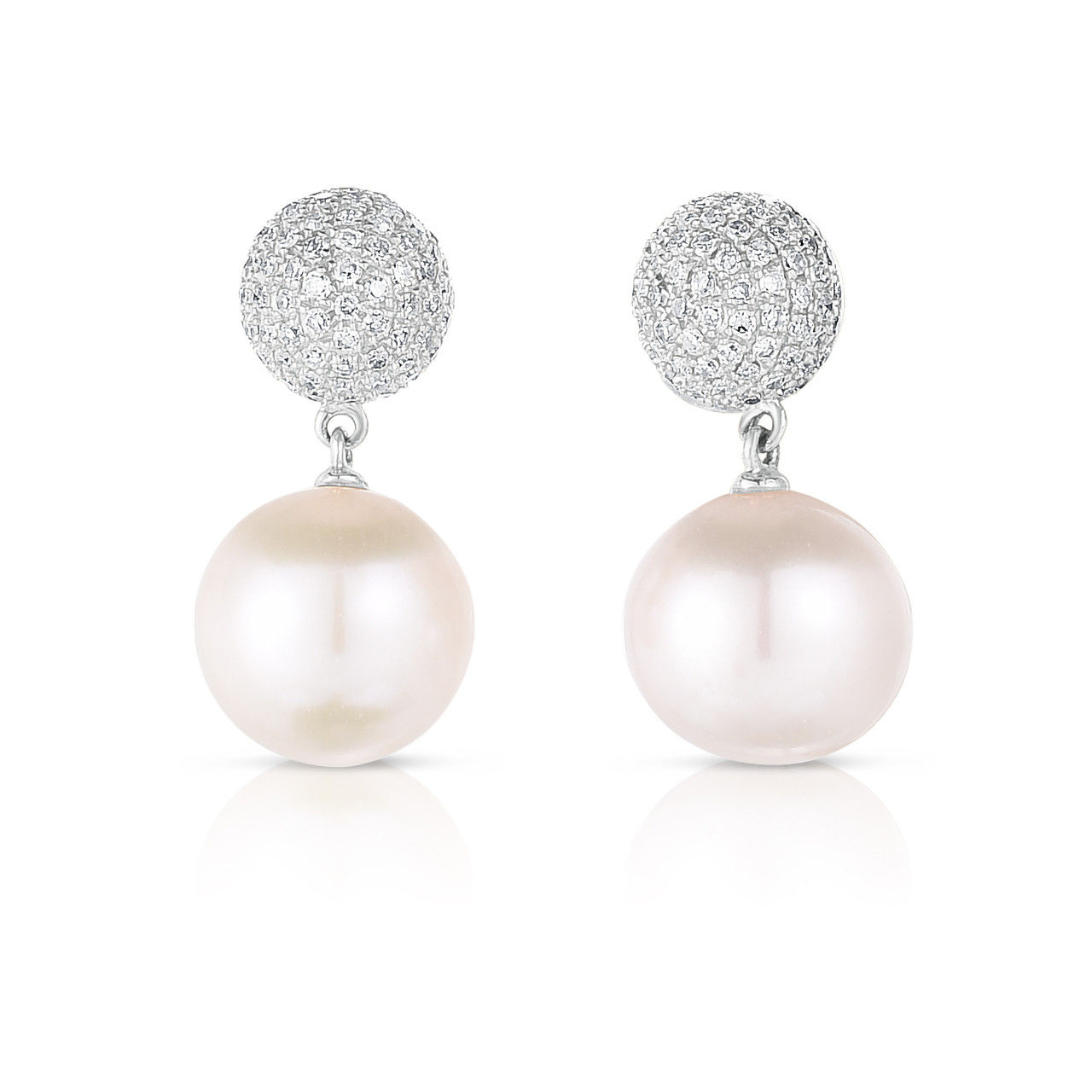 Gold Shimmer Pearl Earrings