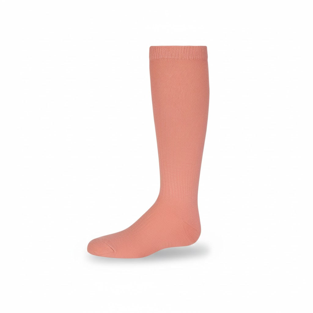 salmon colored knee sock