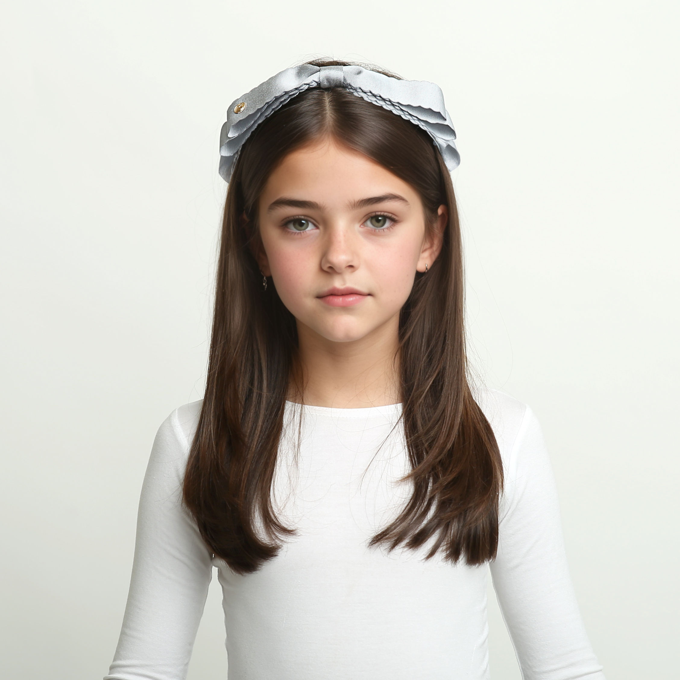 Scalloped Grosgrain Triple Bow Headband