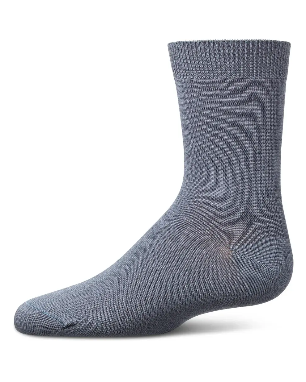 Smoky Blue Bamboo Crew Socks