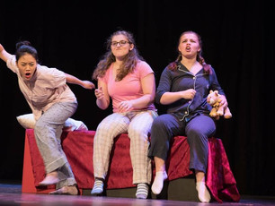 Gwen Paker performing in an opera with Oberlin In Italy