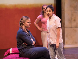 Gwen Paker performing in an opera with Oberlin In Italy