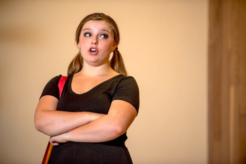 Gwen Paker performing in an opera with the German Vocal Arts Institute