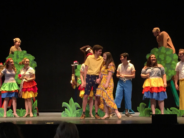 Gwen Paker performing in an opera with Opera In The Ozarks