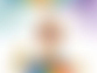 Cartoon of child with rainbow