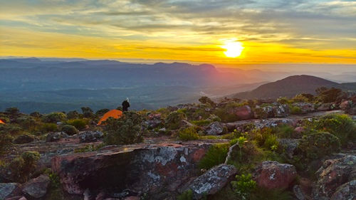 Nascer do sol no Pico do Barbado Catolés Abaíra