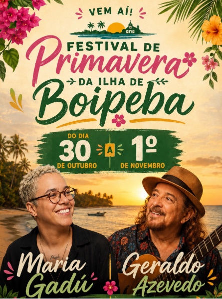 Cartaz Festival de Primavera Boipeba
