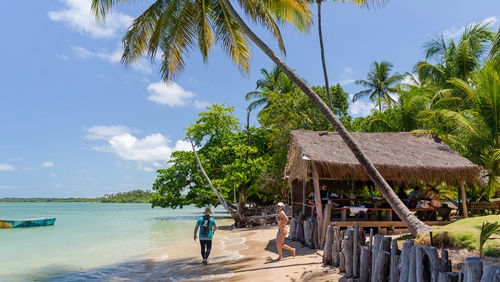 A Ilha de Boipeba fica no interior da Bahia