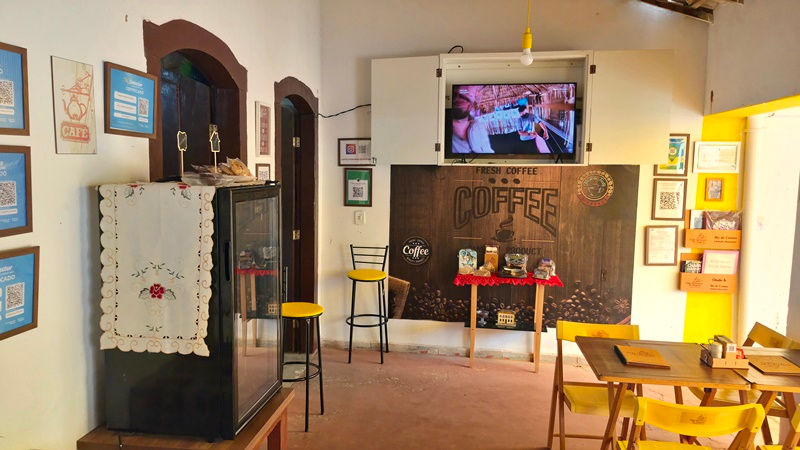 Interior Café Literário da Chapada Rio de Contas