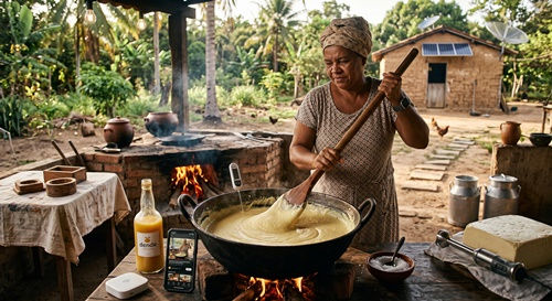 Produção artesanal de requeijão baiano