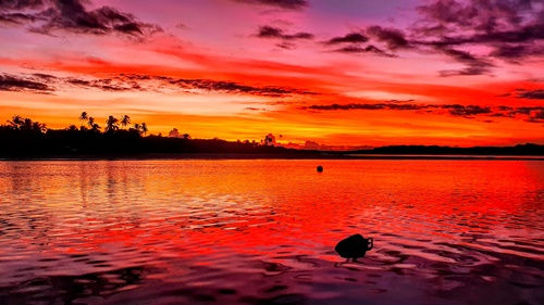 entardecer fantastico na boca da barra boipeba