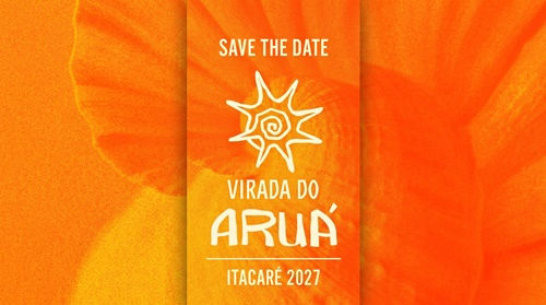 Cartaz da Virada do Aruá 2027 em Itacaré