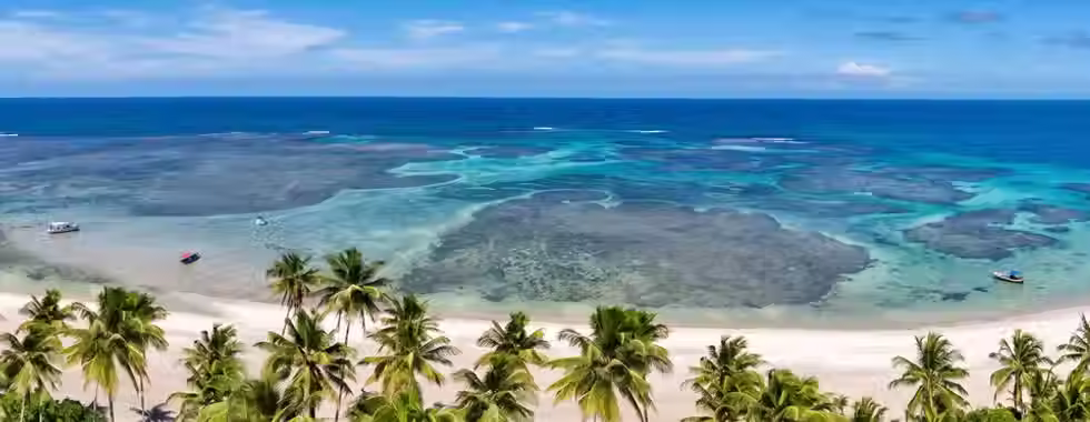 Praia de Tassimirim: mar calmo e piscinas naturais em Boipeba