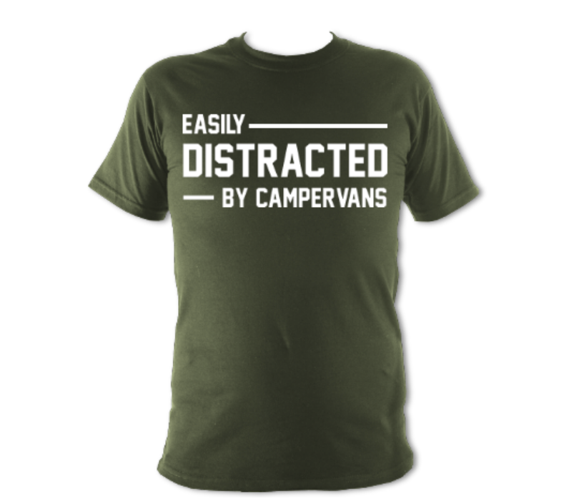 Thumbnail: Easily Distracted by Campervans T-Shirt