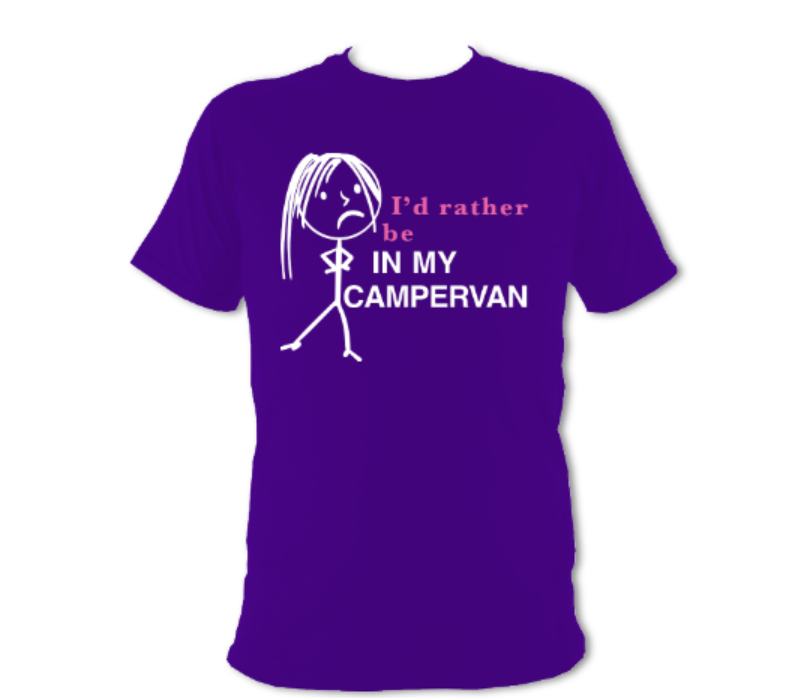 Thumbnail: I'd rather be in my campervan T-Shirt (Female)