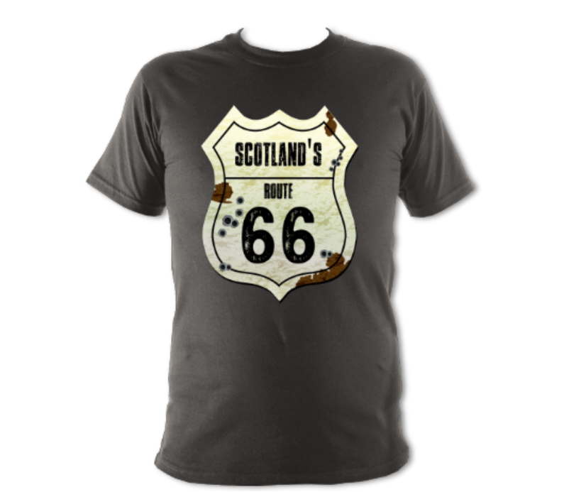 Thumbnail: Scotland's route 66 sign Unisex T-Shirt