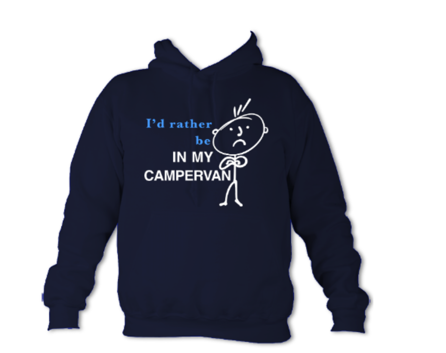 Thumbnail: I'd rather be in my campervan Hoodie (Male)
