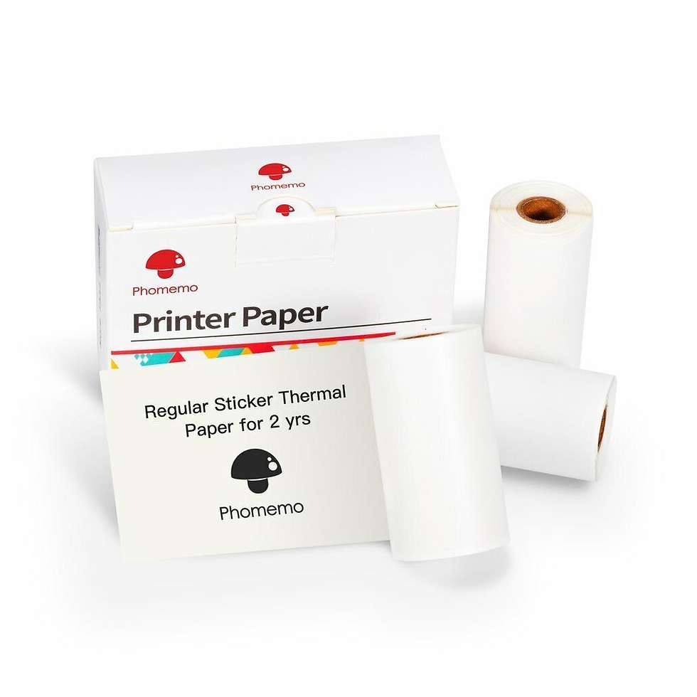 Thumbnail: Phomemo T02 Portable Pocket Mini Thermal Printer Photo Inkless Bluetooth Home