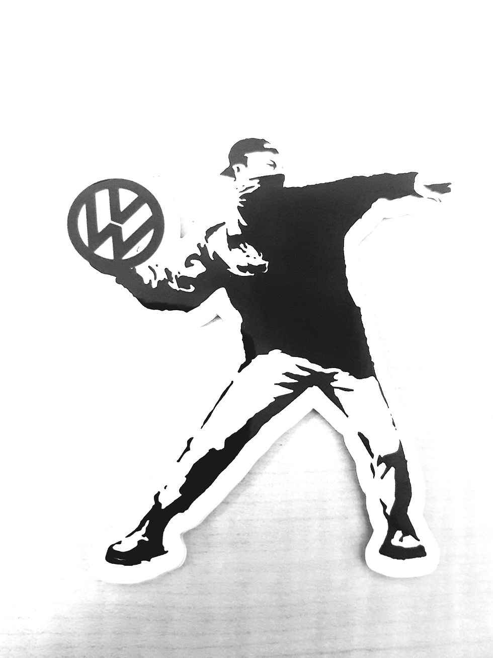 The Flower thrower Sticker