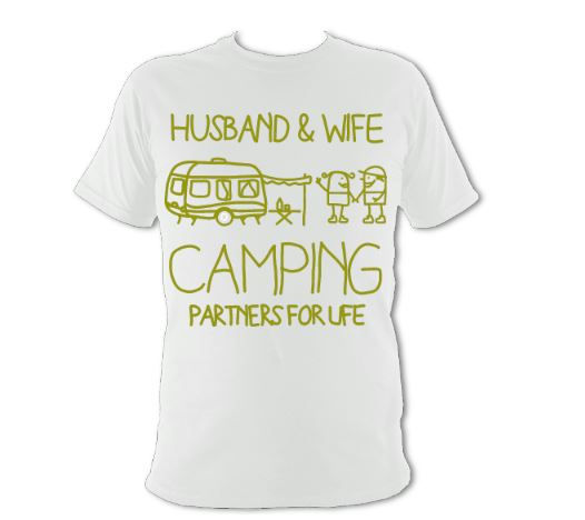 Thumbnail: 'Husband & Wife camping partners for life' Unisex T-shirt
