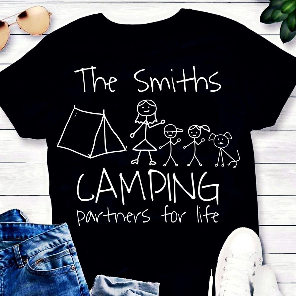 Thumbnail: Kids Customisable 'Camping Partners for Life' T-Shirt
