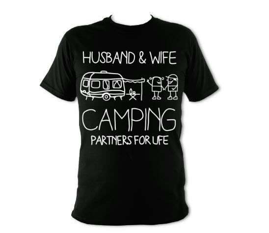 Thumbnail: 'Husband & Wife camping partners for life' Unisex T-shirt