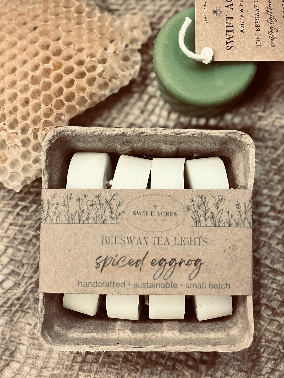 Thumbnail: Pure Beeswax Tealights | Hand-Poured Candles by Swift Acres 