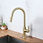 Miniatura: MONOCOMANDO DE MESA PARA COZINHA GOURMET DUCHA RETRATIL Dourado