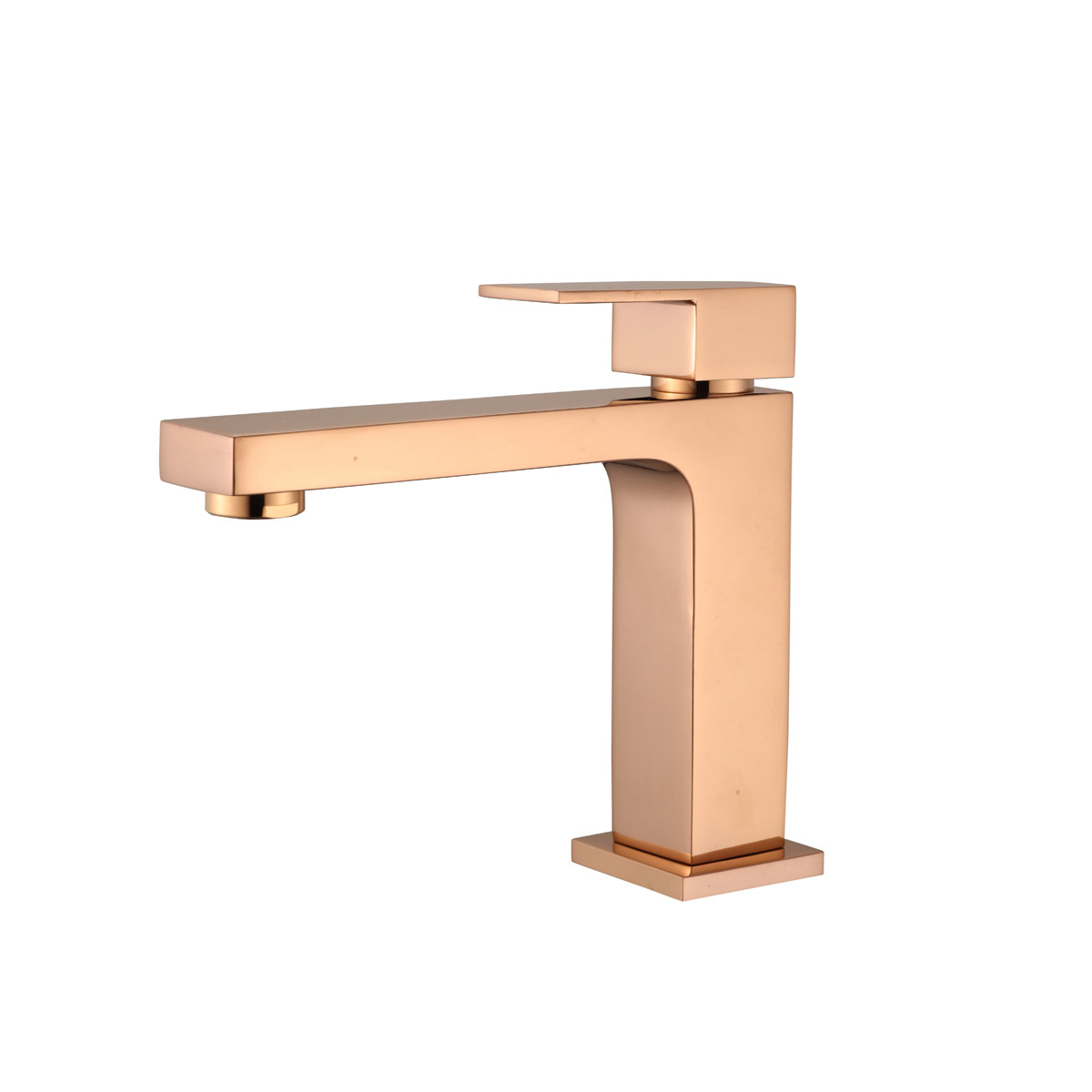Torneira de Mesa Bica Baixa para Lavatório Unic Rose Gold