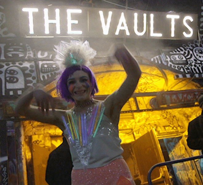 set design london - Darling and Edge - the Vaults - Christmas 2015
