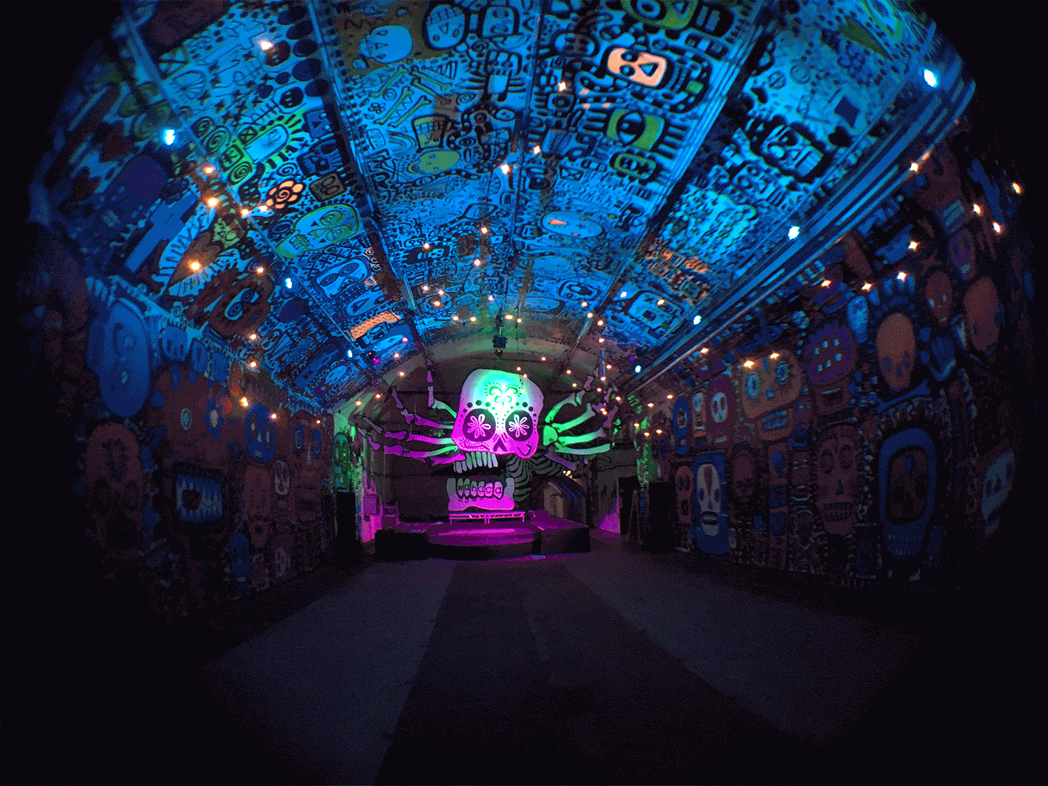 set design london - Darling and Edge - the Vaults - Christmas 2015