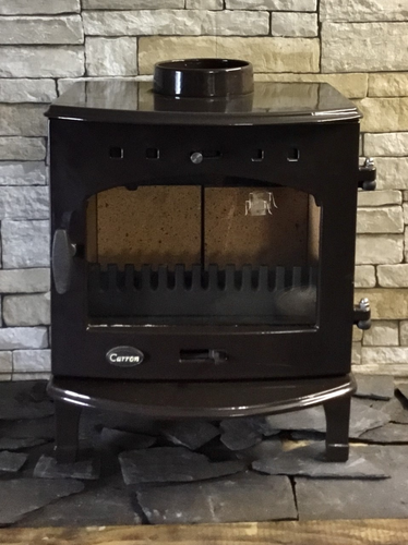 Carron 4.7kw Cast Iron Multi Fuel Stove in Brown Enamel | oldfires