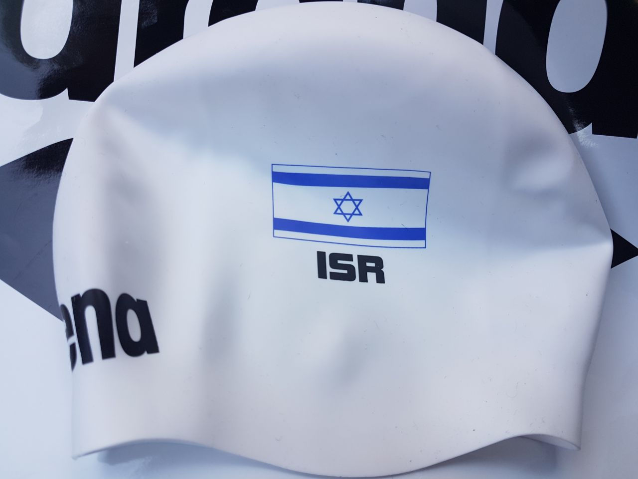 Team Israel arena Swim Cap - White